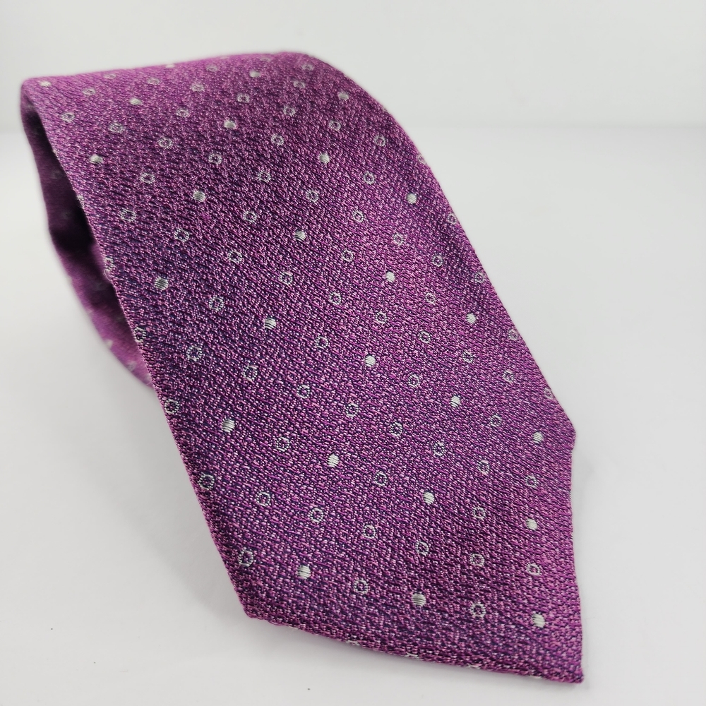 TOM JAMES Pinkish Purple Silk Tie.